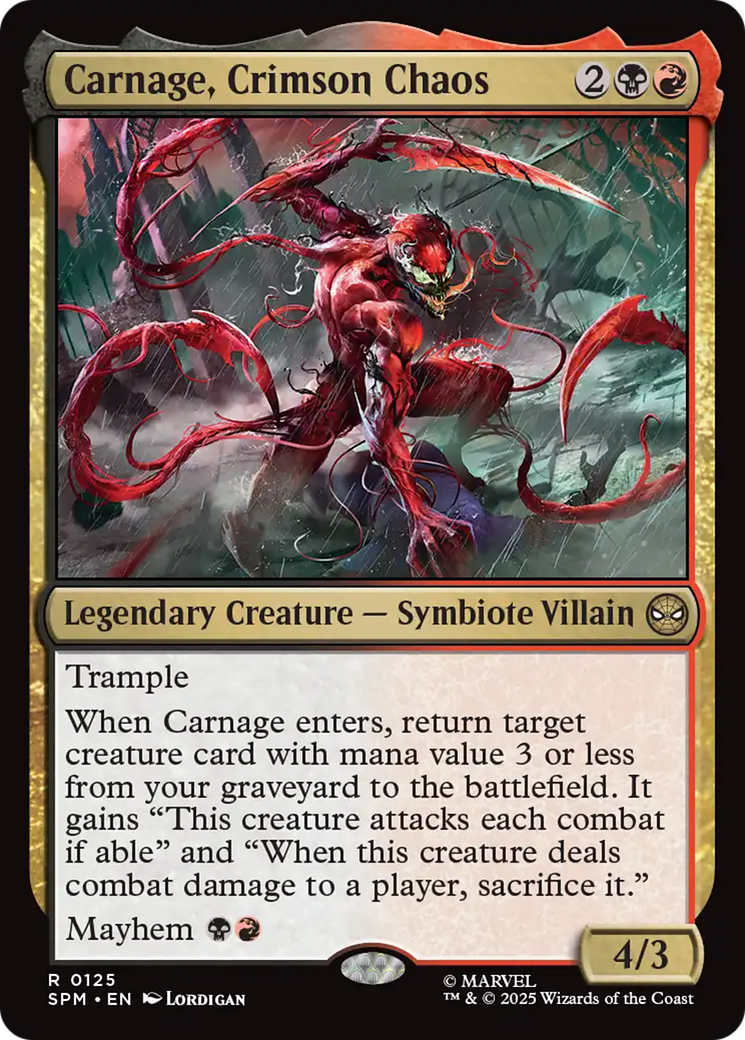 Carnage, Crimson Chaos [Marvel's Spider-Man] | Pegasus Games WI