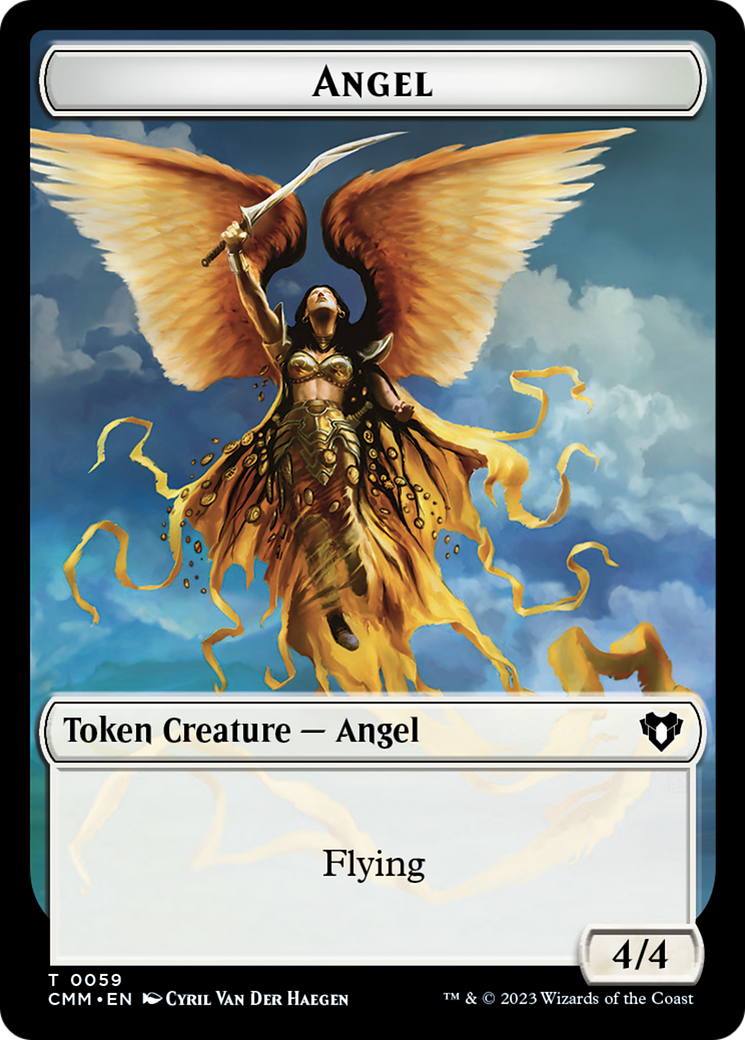 Copy (54) // Angel Double-Sided Token [Commander Masters Tokens] | Pegasus Games WI