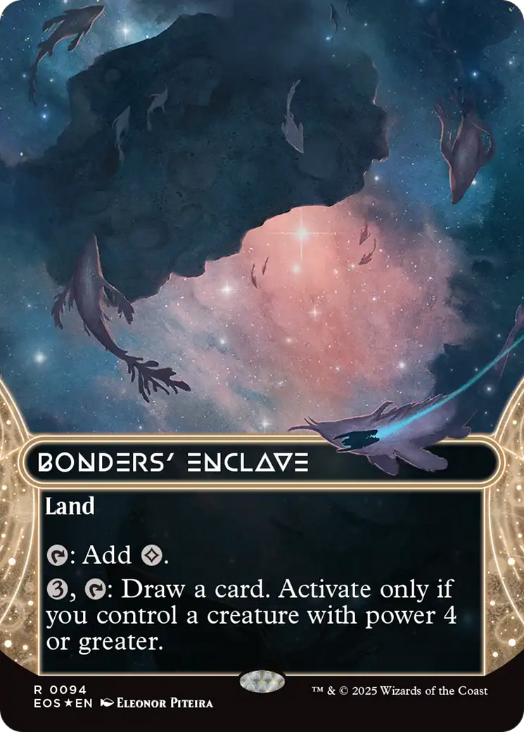 Bonders' Enclave (0094) (Borderless) (Galaxy Foil) [Edge of Eternities: Stellar Sights] | Pegasus Games WI