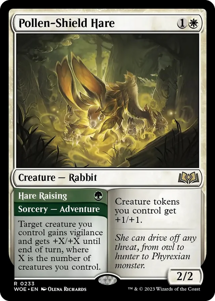 Pollen-Shield Hare // Hare Raising [Wilds of Eldraine] | Pegasus Games WI