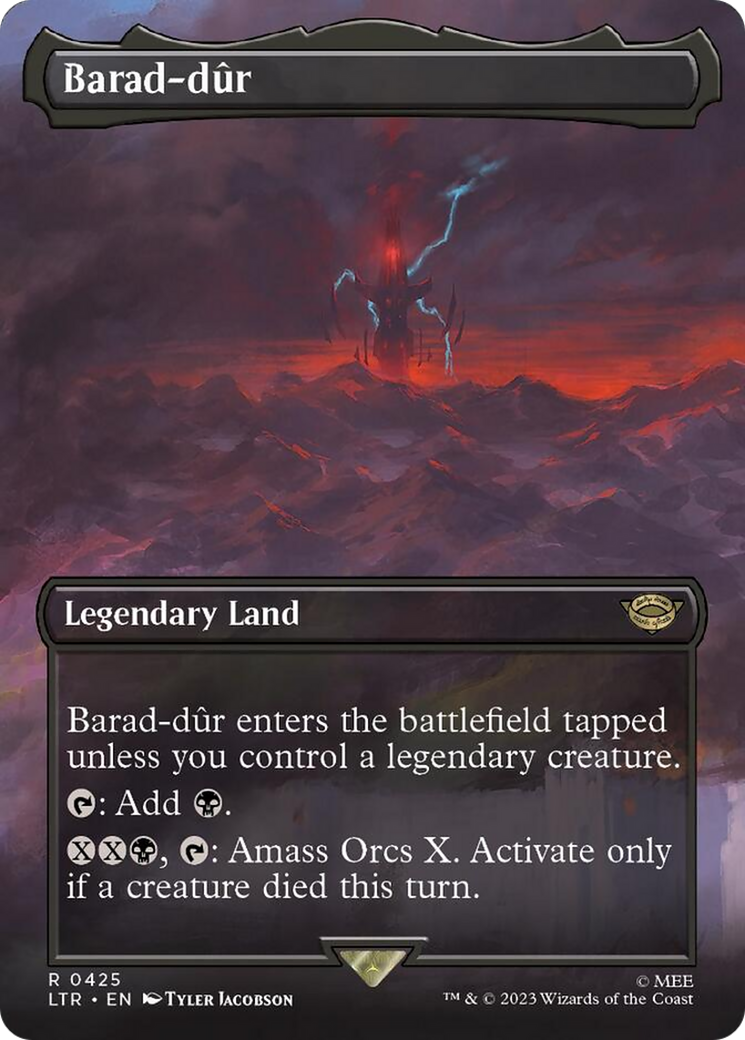 Barad-dur (Borderless Alternate Art) (425) [The Lord of the Rings: Tales of Middle-Earth] | Pegasus Games WI