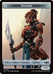 Solider (0032) // Copy Double-Sided Token [Tarkir: Dragonstorm Commander Tokens] | Pegasus Games WI