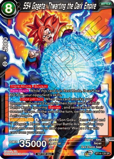 SS4 Gogeta, Thwarting the Dark Empire (Buy a Box) (BT14-129) [Promotion Cards] | Pegasus Games WI