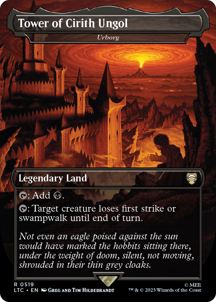 Tower of Cirith Ungol - Urborg (Borderless) [The Lord of the Rings: Tales of Middle-Earth Commander] | Pegasus Games WI