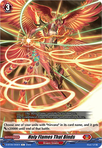 Holy Flames That Binds (D-BT06/069EN) [Blazing Dragon Reborn] | Pegasus Games WI
