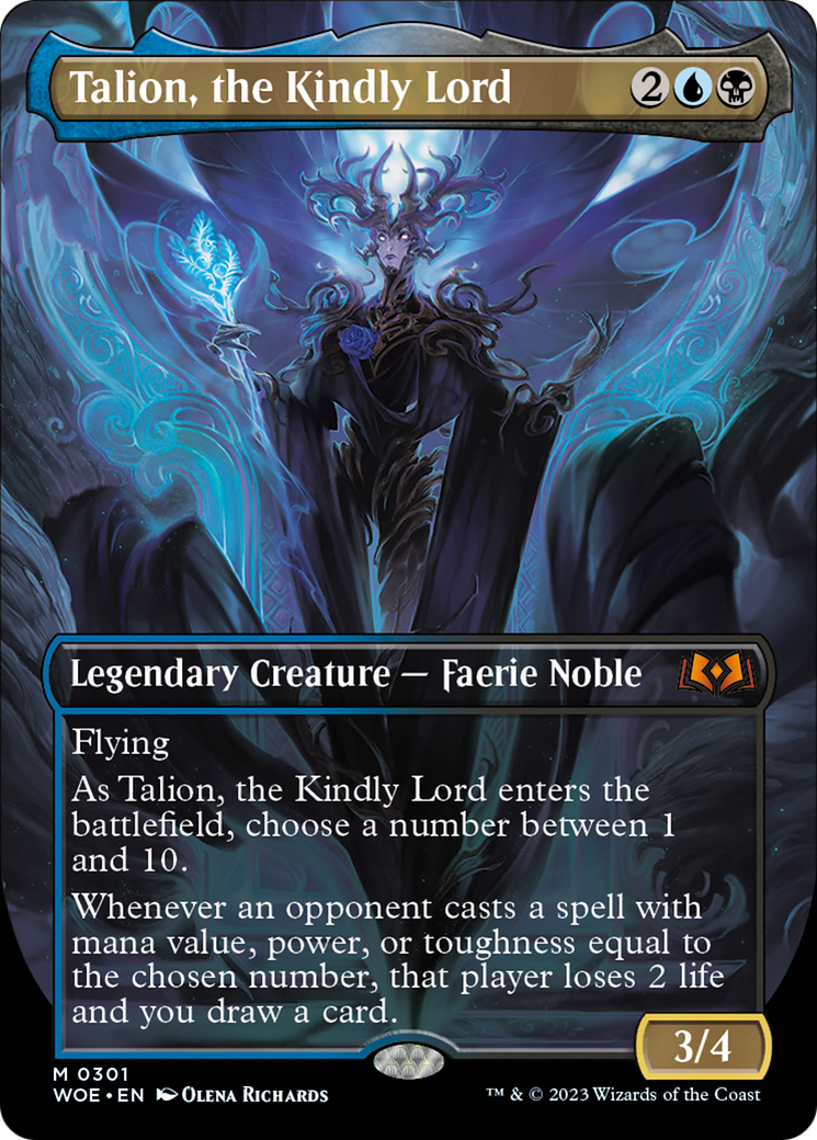 Talion, the Kindly Lord (Borderless Alternate Art) [Wilds of Eldraine] | Pegasus Games WI