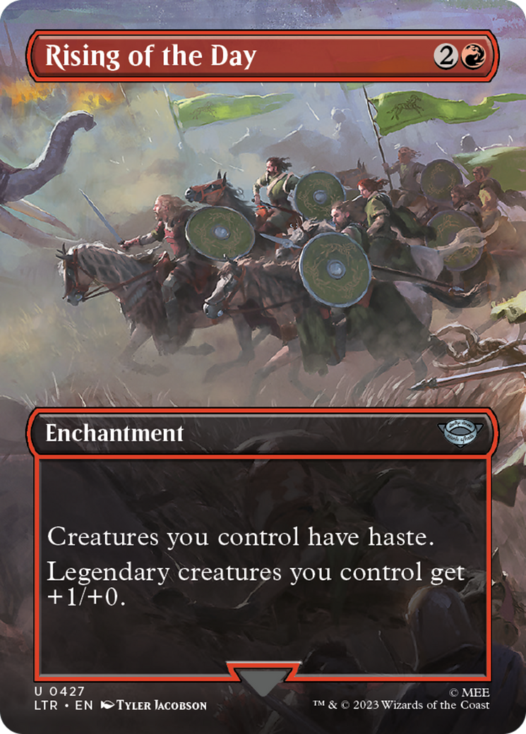 Rising of the Day (Borderless Alternate Art) [The Lord of the Rings: Tales of Middle-Earth] | Pegasus Games WI