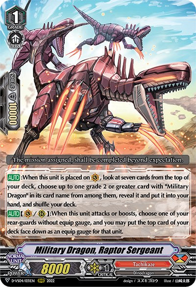 Military Dragon, Raptor Sergeant (D-VS04/031EN) [V Clan Collection Vol.4] | Pegasus Games WI