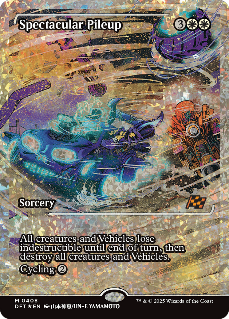 Spectacular Pileup (Showcase) (Fracture Foil) [Aetherdrift] | Pegasus Games WI