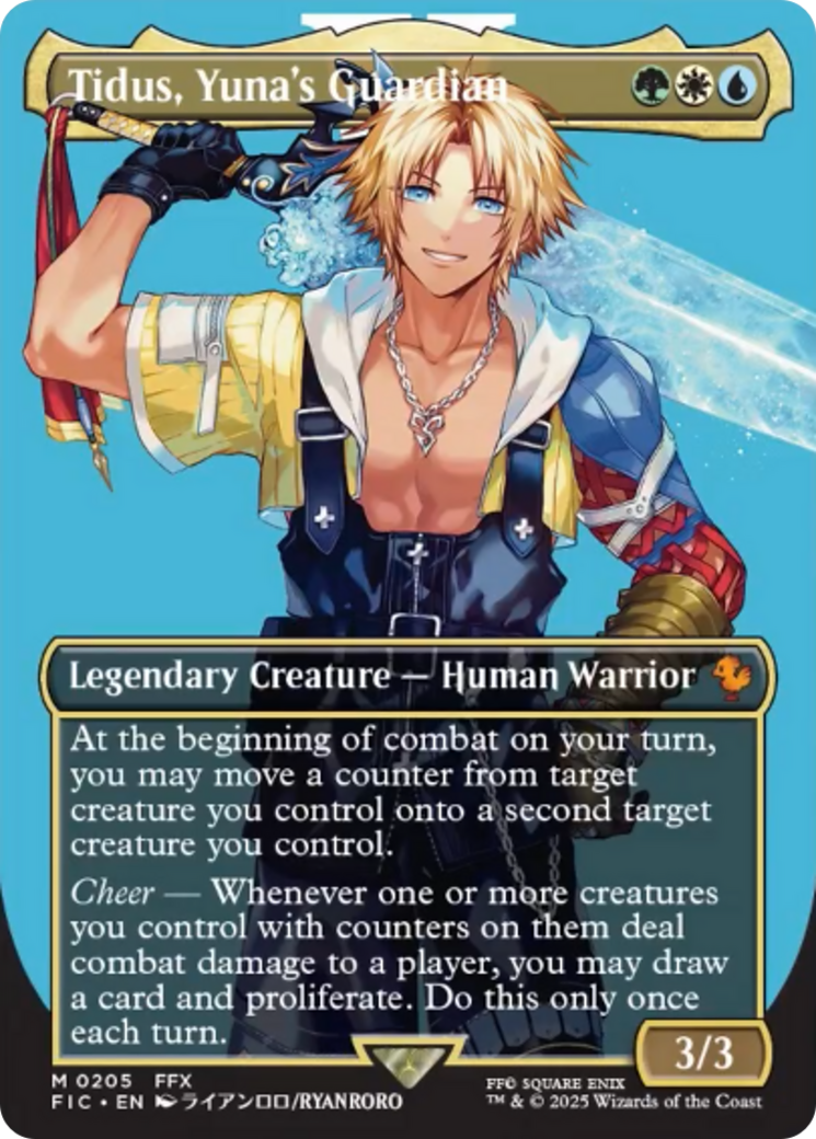 Tidus, Yuna's Guardian (Borderless) [FINAL FANTASY Commander] | Pegasus Games WI