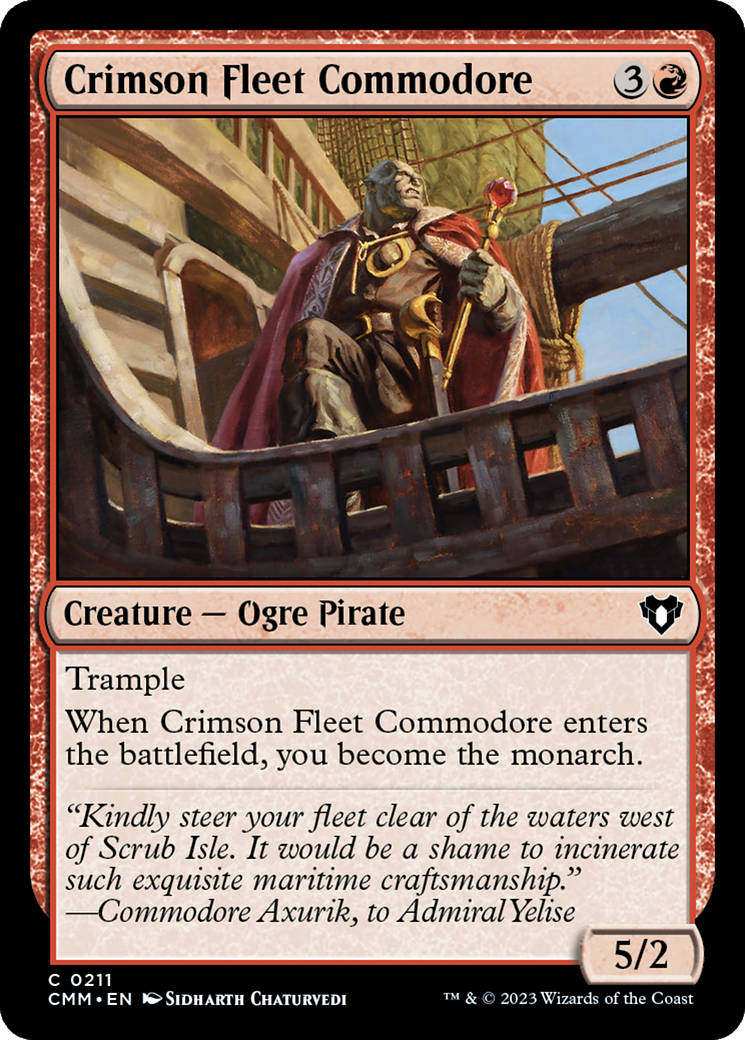 Crimson Fleet Commodore [Commander Masters] | Pegasus Games WI