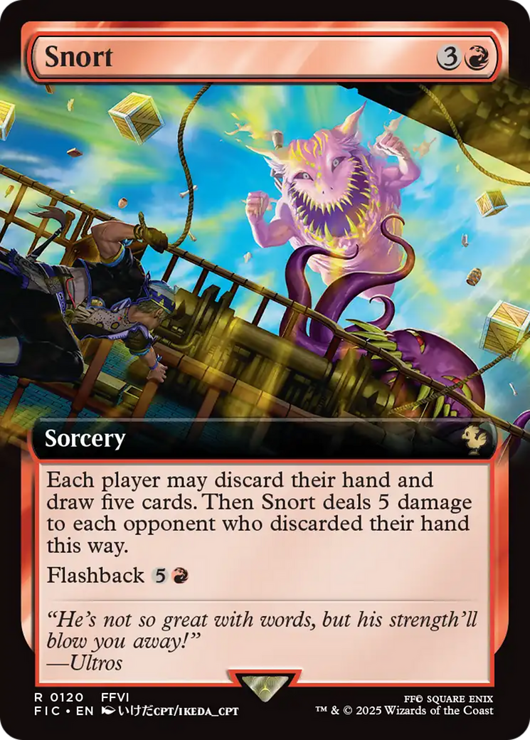 Snort (Extended Art) [FINAL FANTASY Commander] | Pegasus Games WI