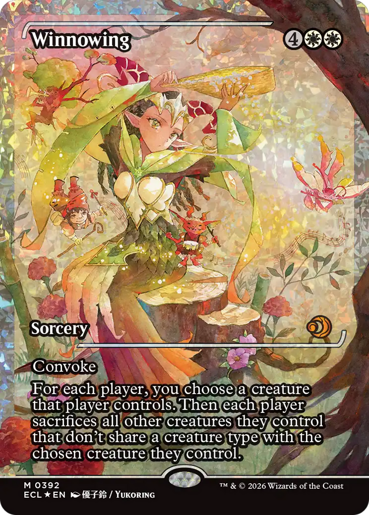 Winnowing (Showcase) (Fracture Foil) [Lorwyn Eclipsed] | Pegasus Games WI