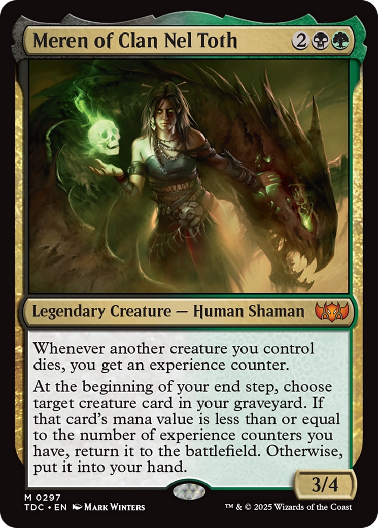 Meren of Clan Nel Toth [Tarkir: Dragonstorm Commander] | Pegasus Games WI