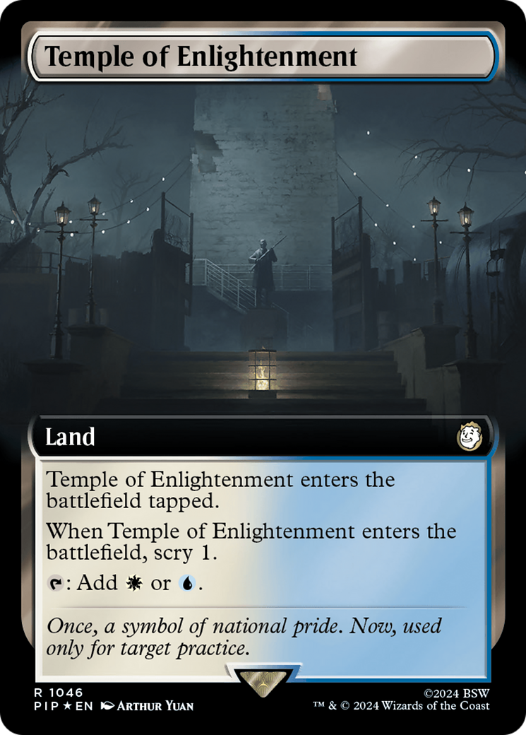 Temple of Enlightenment (Extended Art) (Surge Foil) [Fallout] | Pegasus Games WI