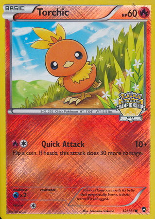 Torchic (12/111) (City Championship Promo) [XY: Furious Fists] | Pegasus Games WI