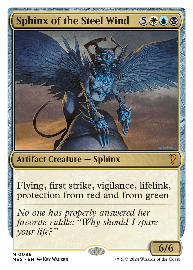 Sphinx of the Steel Wind (White Border) [Mystery Booster 2] | Pegasus Games WI