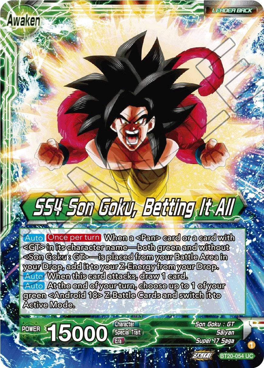 Son Goku // SS4 Son Goku, Betting It All (BT20-054) [Power Absorbed] | Pegasus Games WI