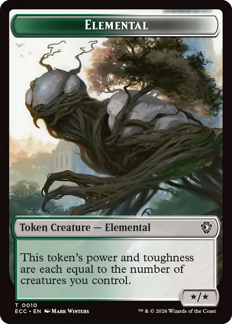 Copy // Elemental (0010) Double-Sided Token [Lorwyn Eclipsed Tokens] | Pegasus Games WI