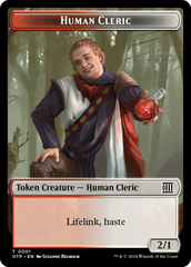 Human Cleric // Plot Double-Sided Token [Outlaws of Thunder Junction Tokens] | Pegasus Games WI