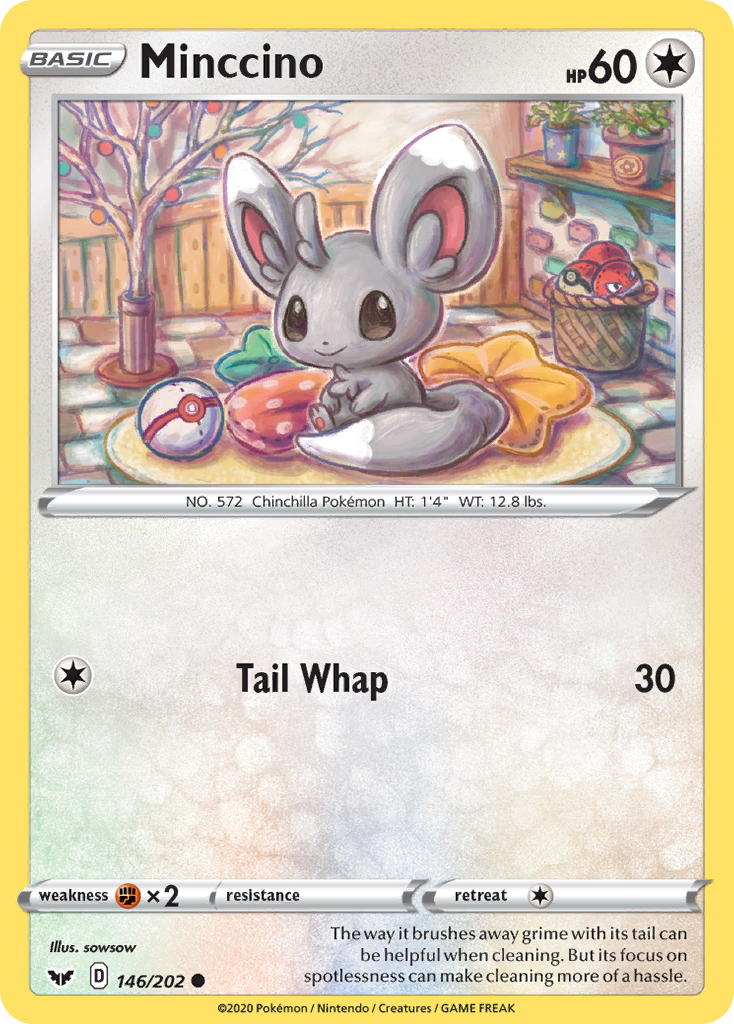 Minccino (146/202) [Sword & Shield: Base Set] | Pegasus Games WI