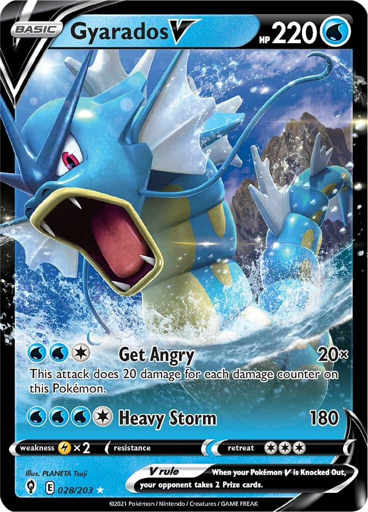 Gyarados V (028/203) [Sword & Shield: Evolving Skies] | Pegasus Games WI