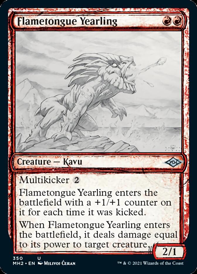 Flametongue Yearling (Sketch) [Modern Horizons 2] | Pegasus Games WI