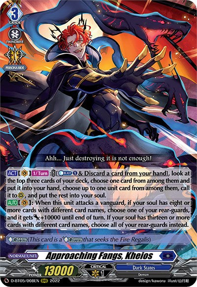 Approaching Fangs, Kheios (D-BT05/008EN) [Triumphant Return of the Brave Heroes] | Pegasus Games WI