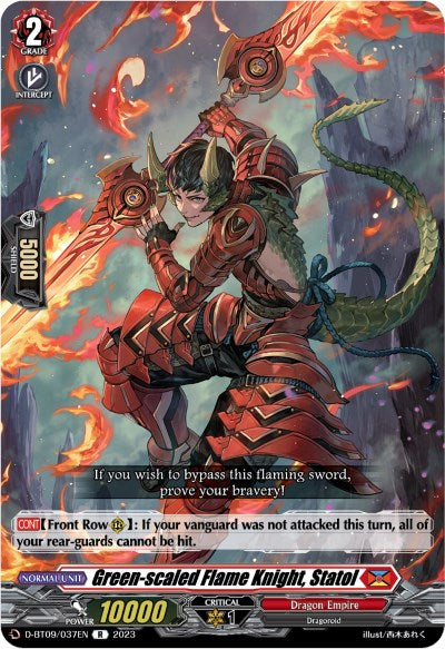 Green-scaled Flame Knight, Statol (D-BT09/037EN) [Dragontree Invasion] | Pegasus Games WI
