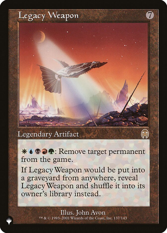 Legacy Weapon [The List] | Pegasus Games WI