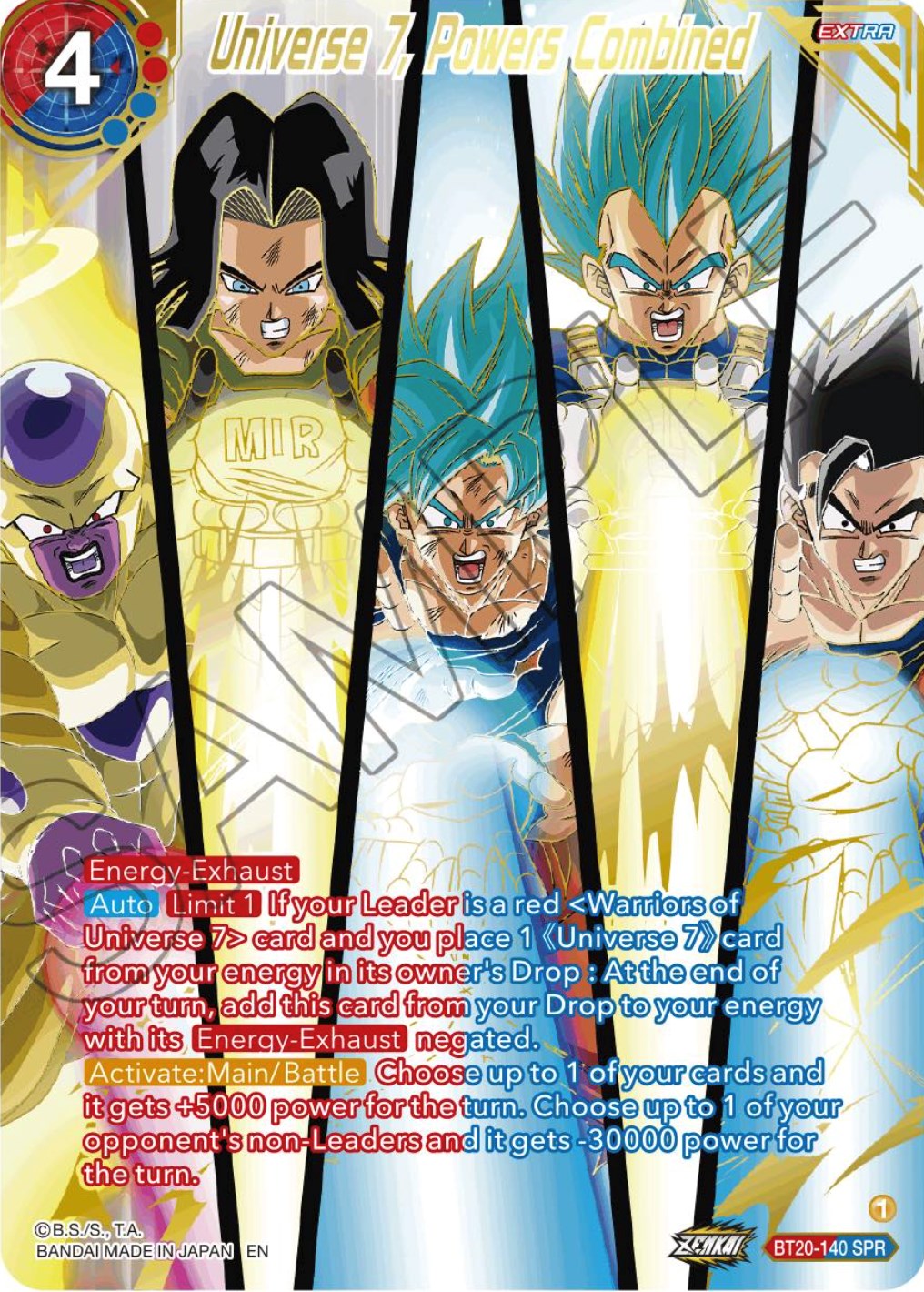 Universe 7, Powers Combined (SPR) (BT20-140) [Power Absorbed] | Pegasus Games WI