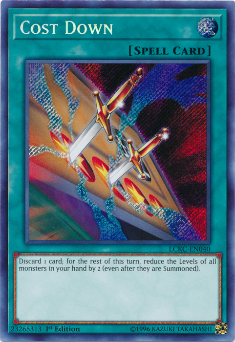 Cost Down [LCKC-EN040] Secret Rare | Pegasus Games WI