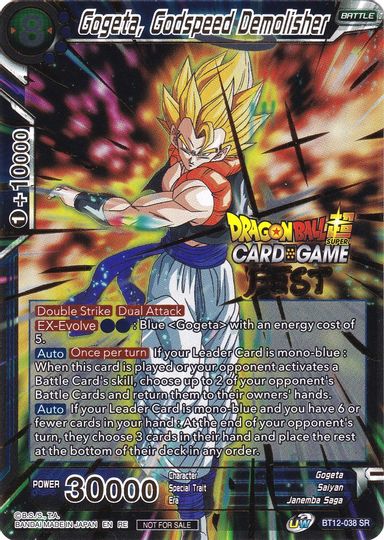 Gogeta, Godspeed Demolisher (Card Game Fest 2022) (BT12-038) [Tournament Promotion Cards] | Pegasus Games WI