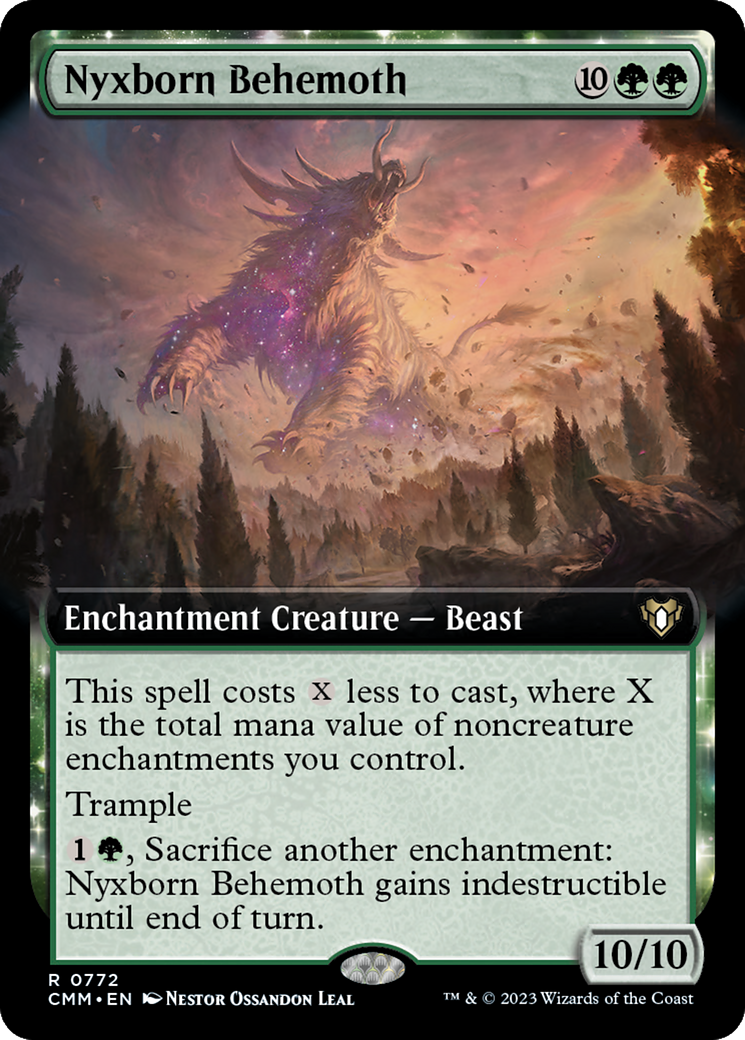 Nyxborn Behemoth (Extended Art) [Commander Masters] | Pegasus Games WI