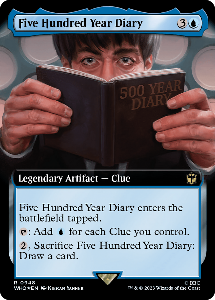 Five Hundred Year Diary (Extended Art) (Surge Foil) [Doctor Who] | Pegasus Games WI