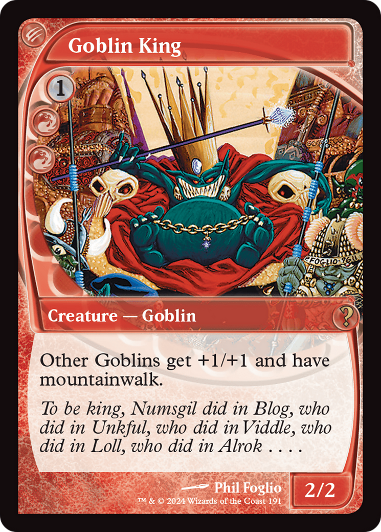 Goblin King (Future Sight) [Mystery Booster 2] | Pegasus Games WI