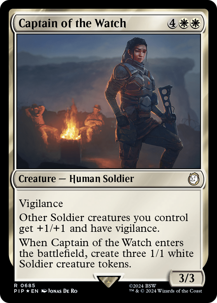 Captain of the Watch (Surge Foil) [Fallout] | Pegasus Games WI