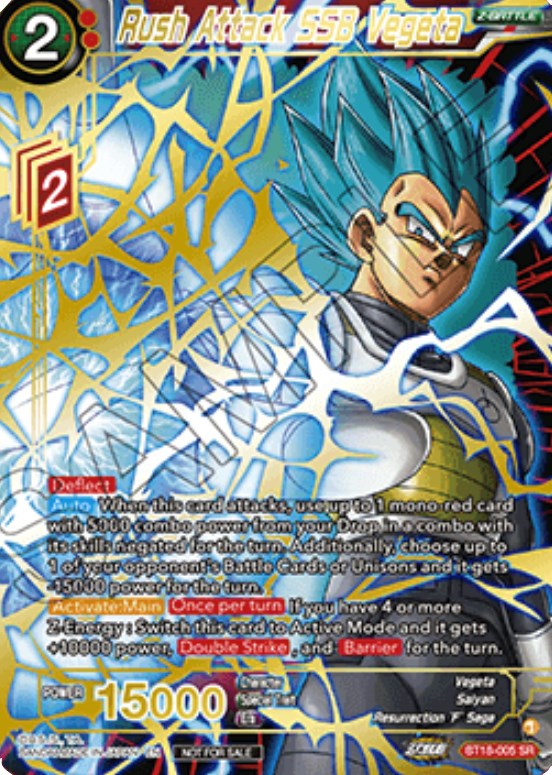 Rush Attack SSB Vegeta (Zenkai Cup 2022 Top 8) (BT18-005) [Tournament Promotion Cards] | Pegasus Games WI