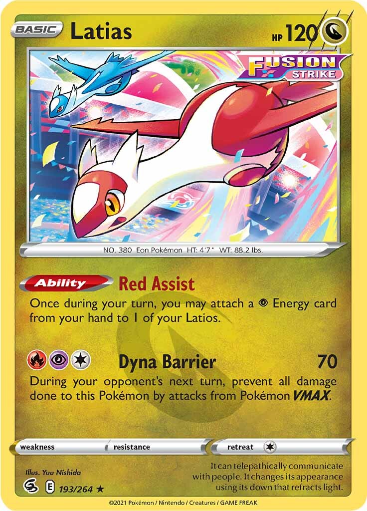 Latias (193/264) [Sword & Shield: Fusion Strike] | Pegasus Games WI