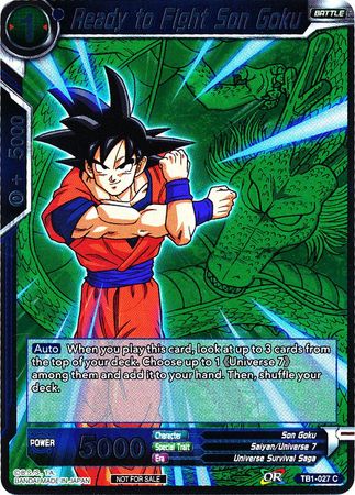 Ready to Fight Son Goku (Event Pack 2 - 2018) (TB1-027) [Promotion Cards] | Pegasus Games WI