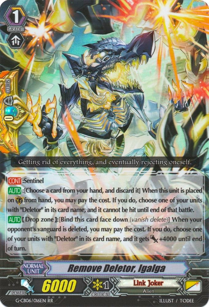 Remove Deletor, Igalga (G-CB06/016EN) [Rondeau of Chaos and Salvation] | Pegasus Games WI