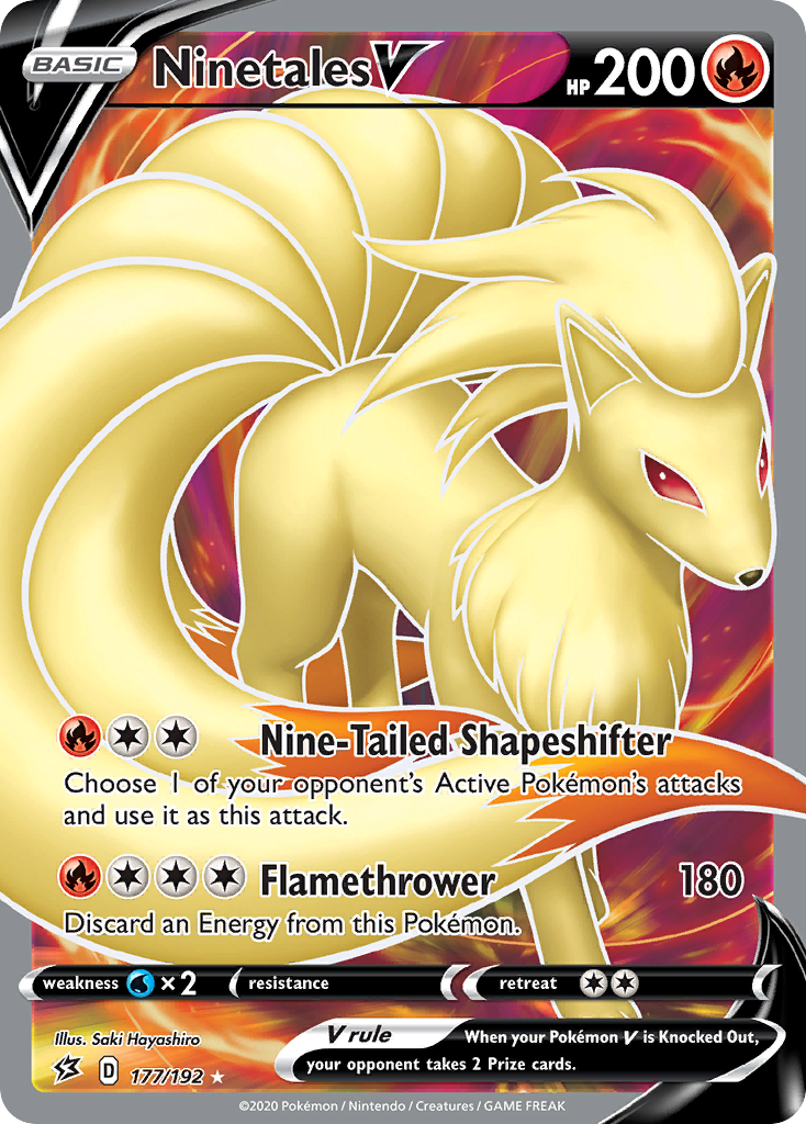 Ninetales V (177/192) [Sword & Shield: Rebel Clash] | Pegasus Games WI