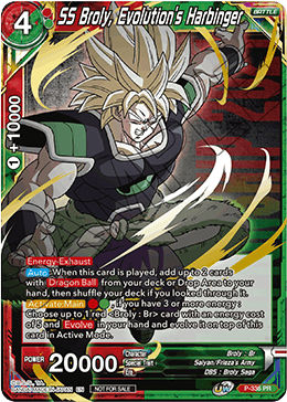SS Broly, Evolution's Harbinger (P-336) [Tournament Promotion Cards] | Pegasus Games WI
