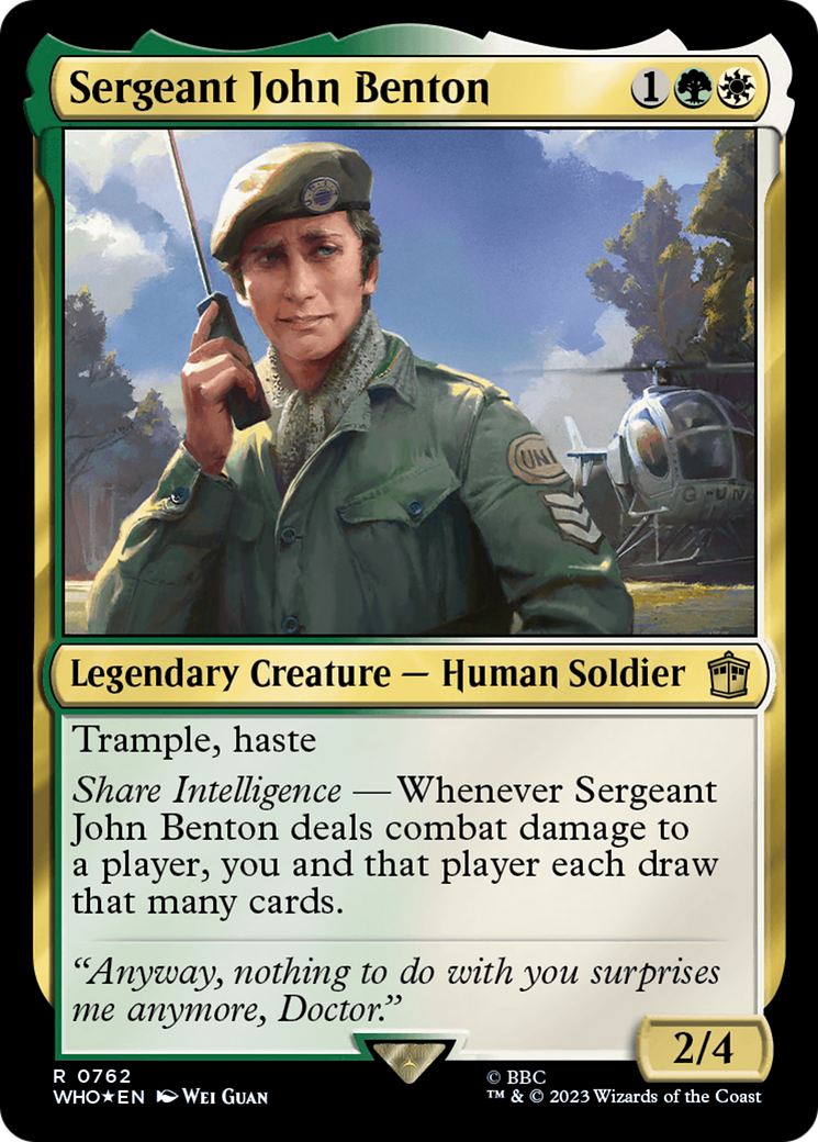 Sergeant John Benton (Surge Foil) [Doctor Who] | Pegasus Games WI