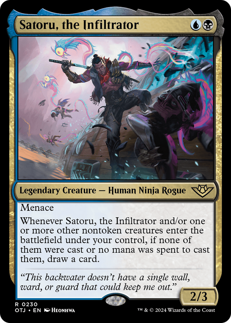 Satoru, the Infiltrator [Outlaws of Thunder Junction] | Pegasus Games WI