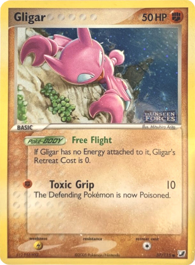 Gligar (57/115) (Stamped) [EX: Unseen Forces] | Pegasus Games WI