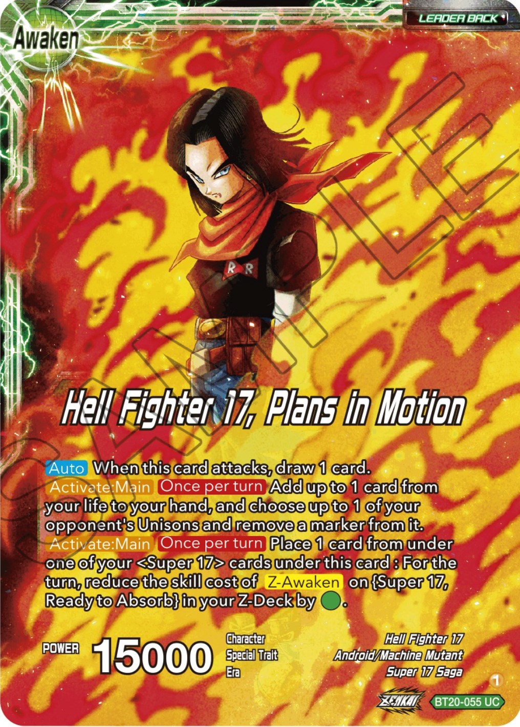 Android 20 & Dr. Myuu // Hell Fighter 17, Plans in Motion (BT20-055) [Power Absorbed] | Pegasus Games WI