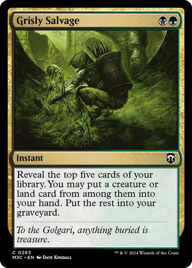 Grisly Salvage (Ripple Foil) [Modern Horizons 3 Commander] | Pegasus Games WI