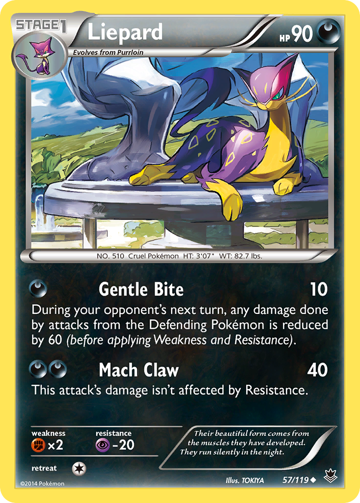 Liepard (57/119) [XY: Phantom Forces] | Pegasus Games WI