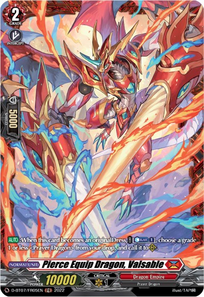 Pierce Equip Dragon, Valsable (FR) (D-BT07/FR05EN) [Raging Flames Against Emerald Storm] | Pegasus Games WI